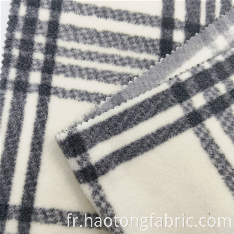 Checked Printed Polar Fleece Fabrics